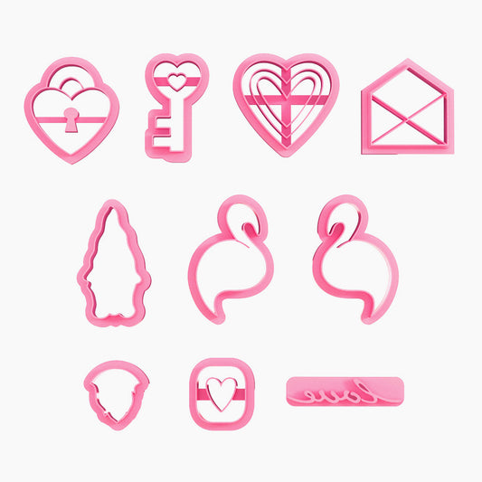 KEOKER Valentines Day Polymer Clay Cutters