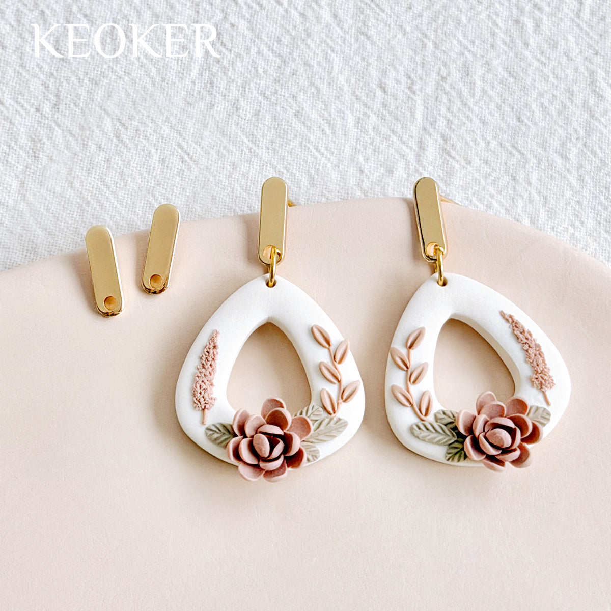 KEOKER 14K Gold Filled Stainless Steel Bar Earring Post (10PCS)