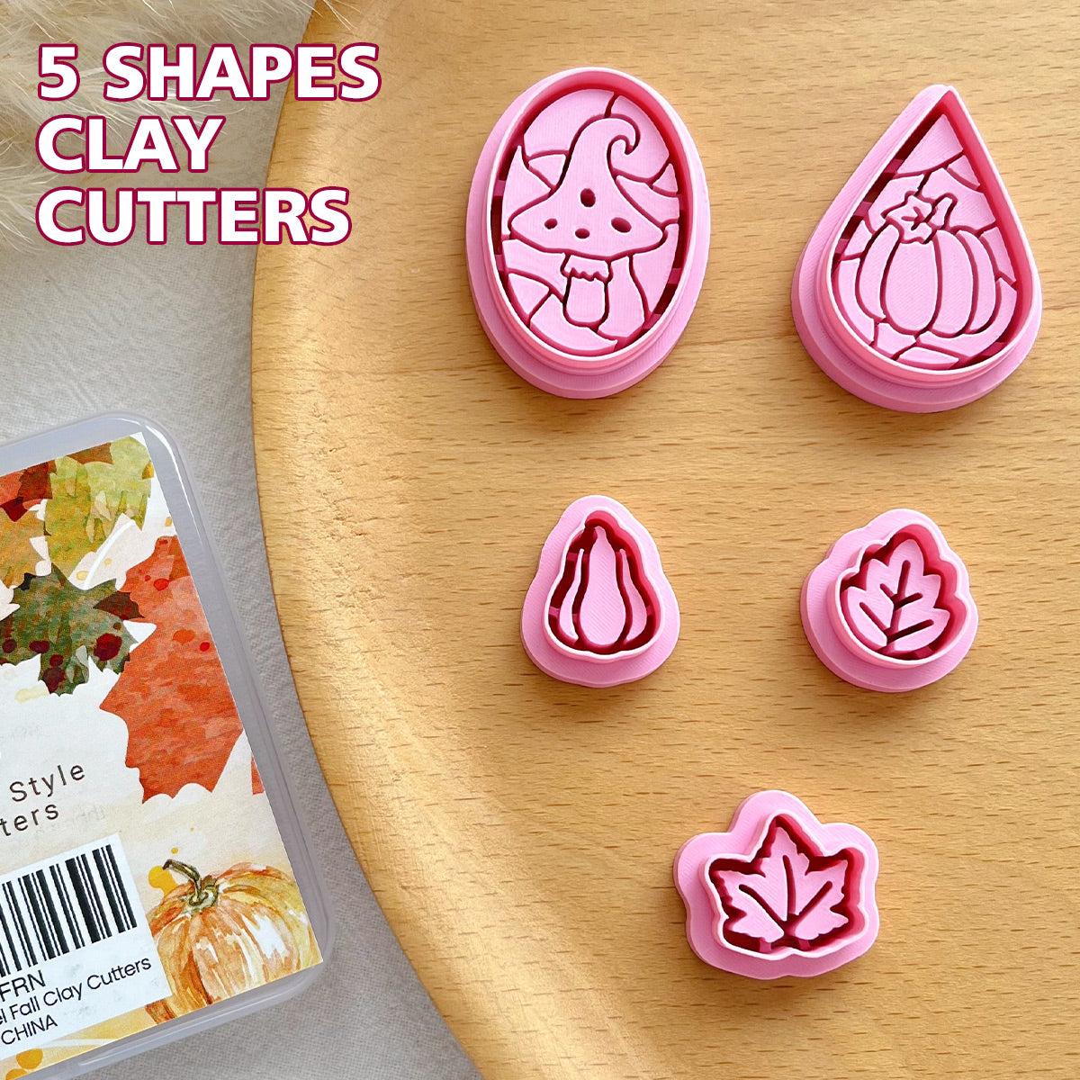 KEOKER Enamel Style Fall Polymer Clay Cutters