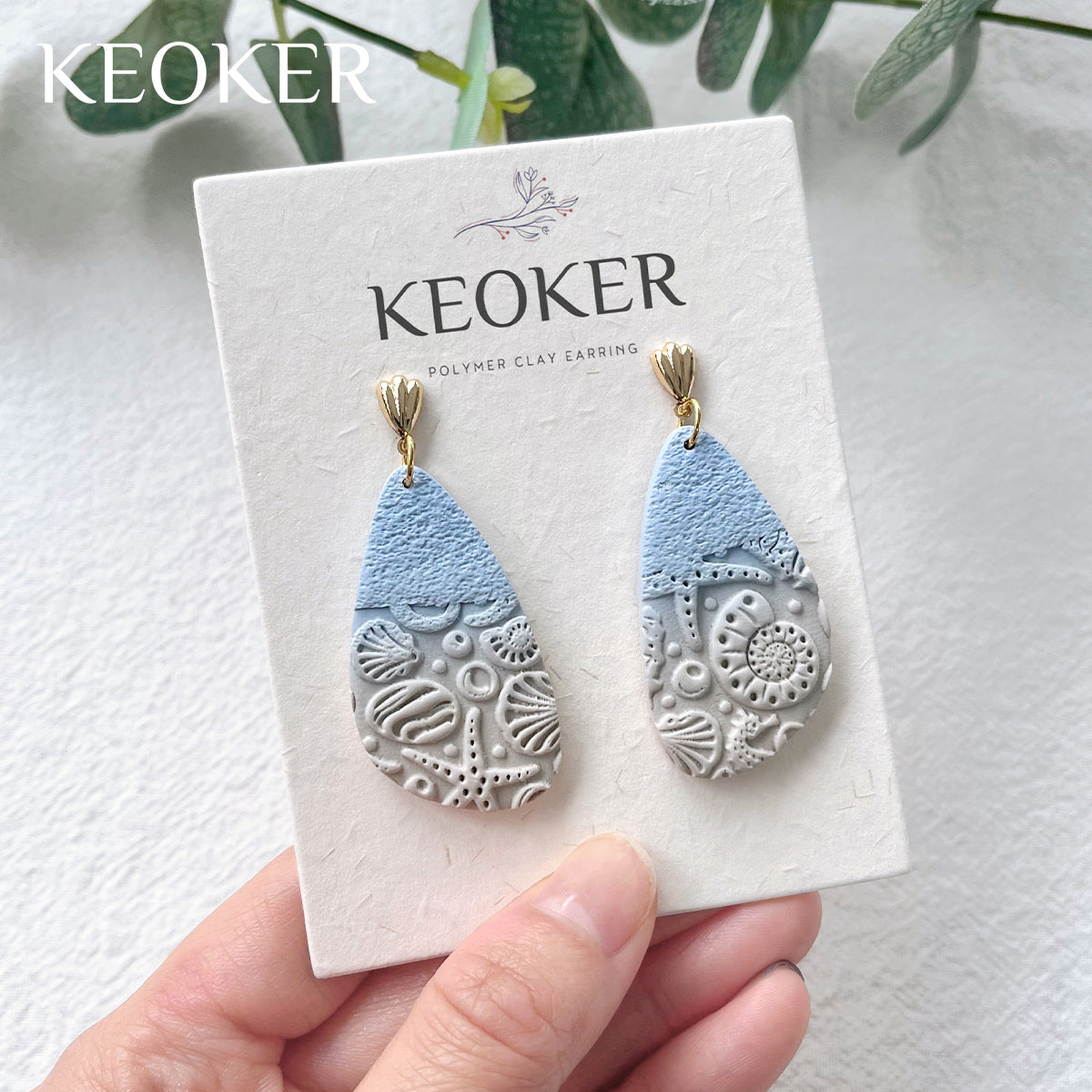 KEOKER Ocean Polymer Clay Earrings