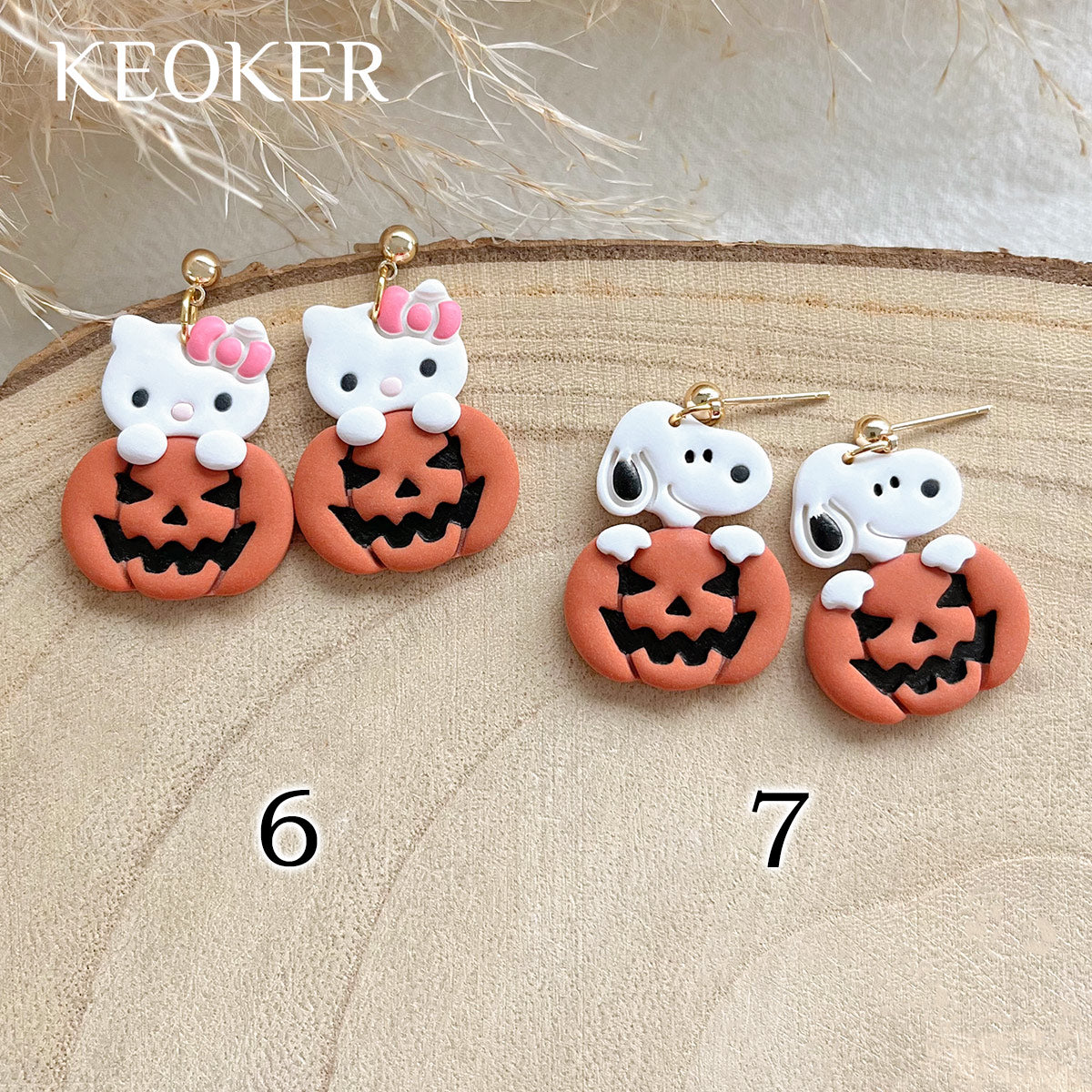 KEOKER Halloween Polymer Clay Earrings