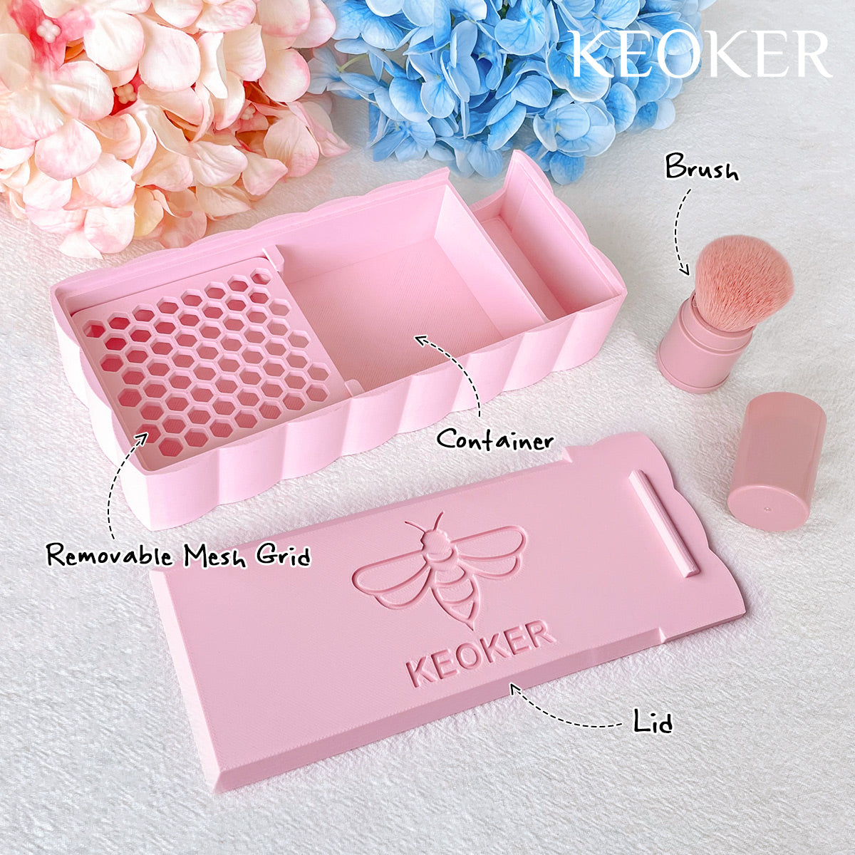 KEOKER Cornstarch Tapper Box for Polymer Clay