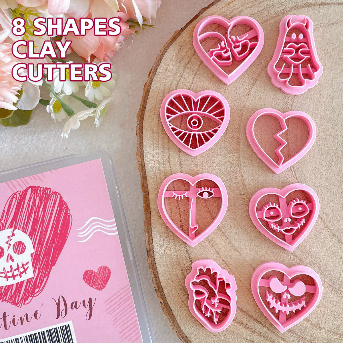 KEOKER Horror-Themed Valentines Day Clay Cutters