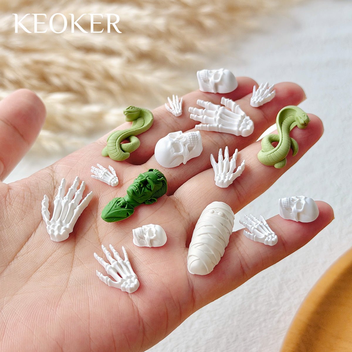 KEOKER Halloween Polymer Clay Molds