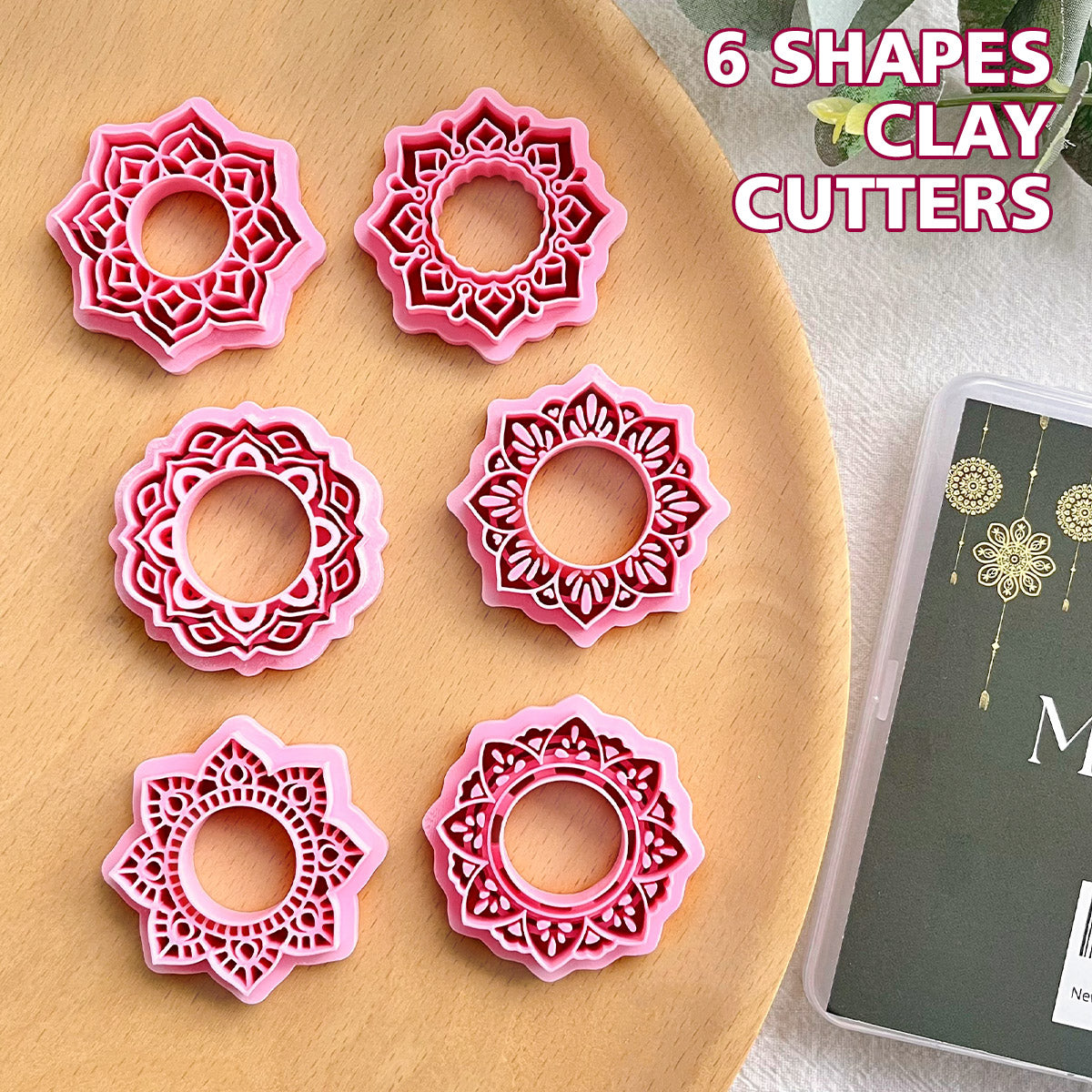 Keoker Mandala Circle Frame Polymer Clay Cutters