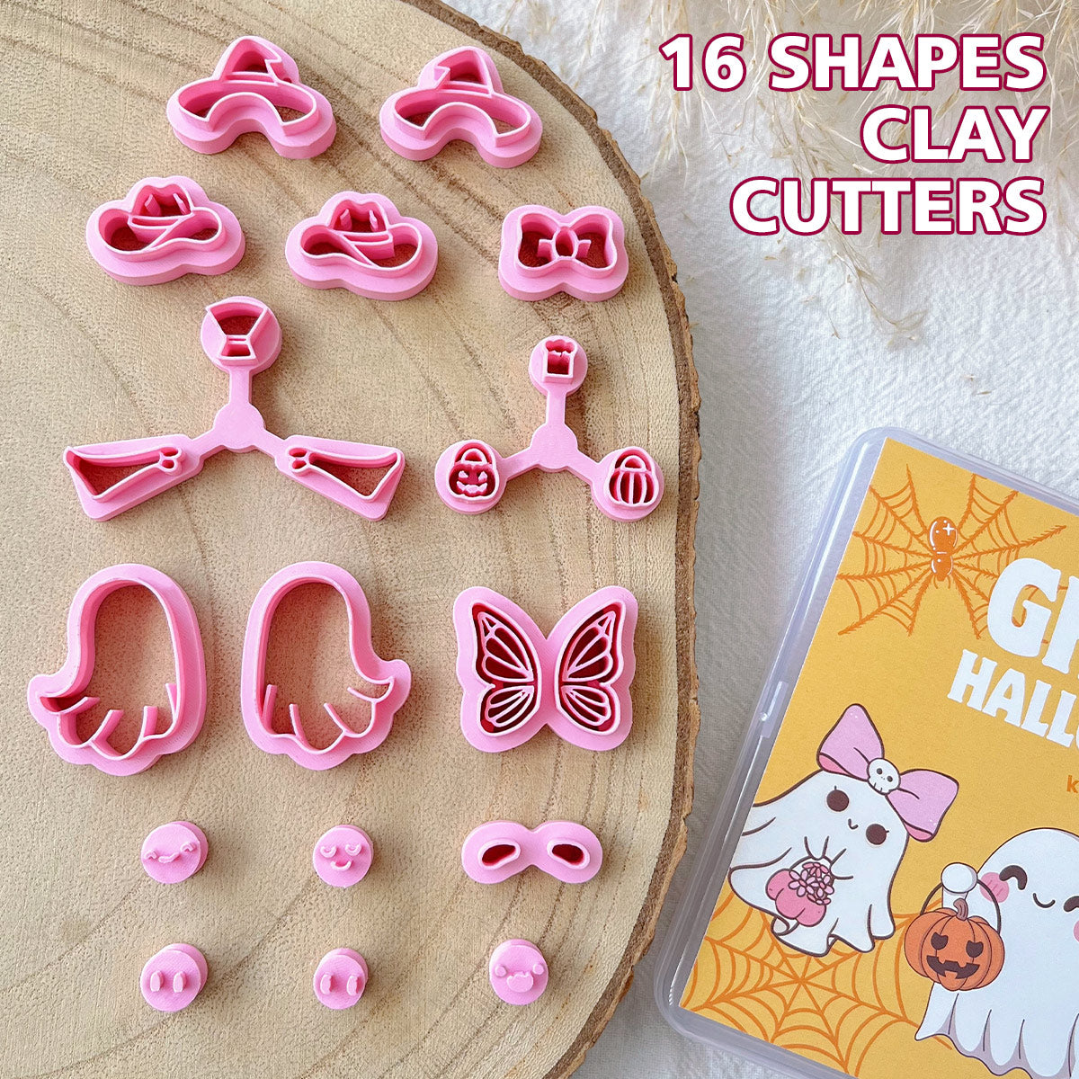 KEOKER Cute Ghost Clay Cutters