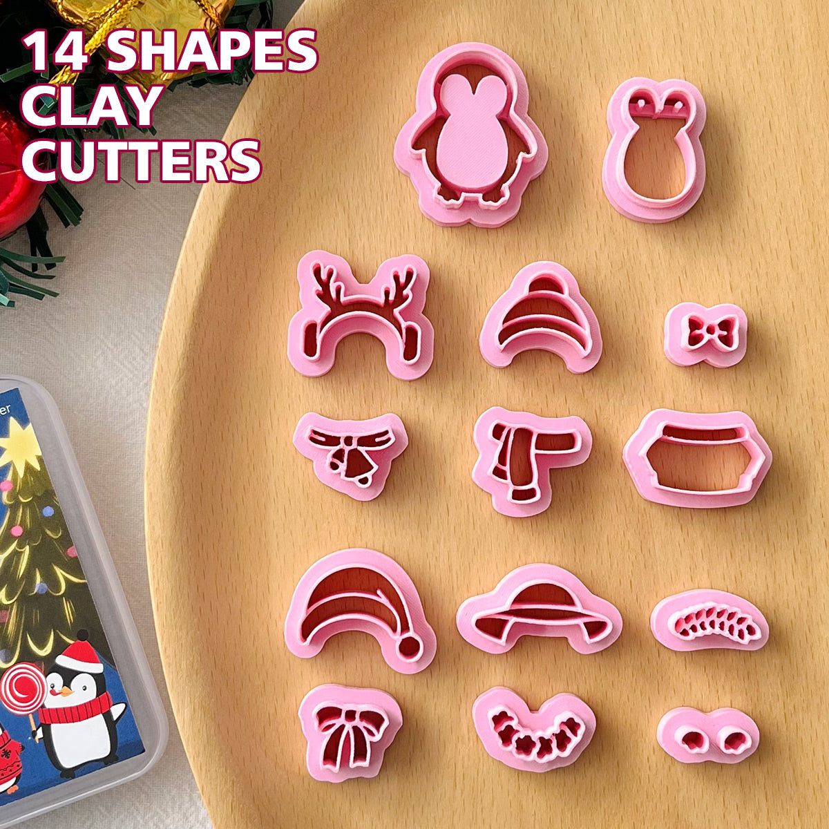 KEOKER Christmas Penguin Polymer Clay Cutters