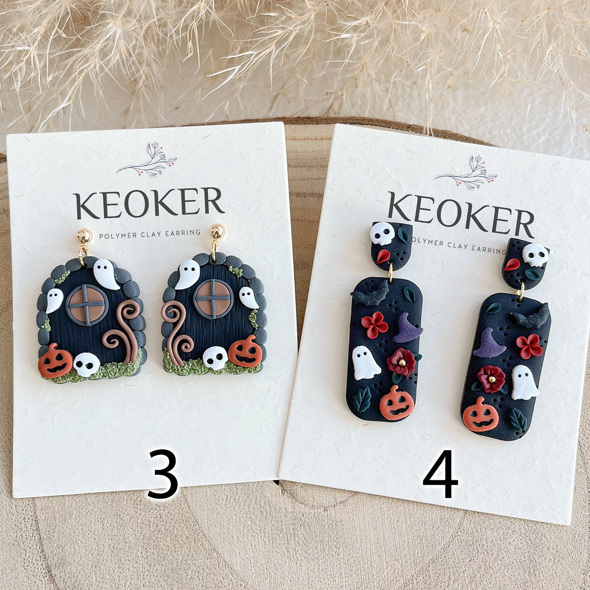 KEOKER Fall / Halloween Polymer Clay Earrings