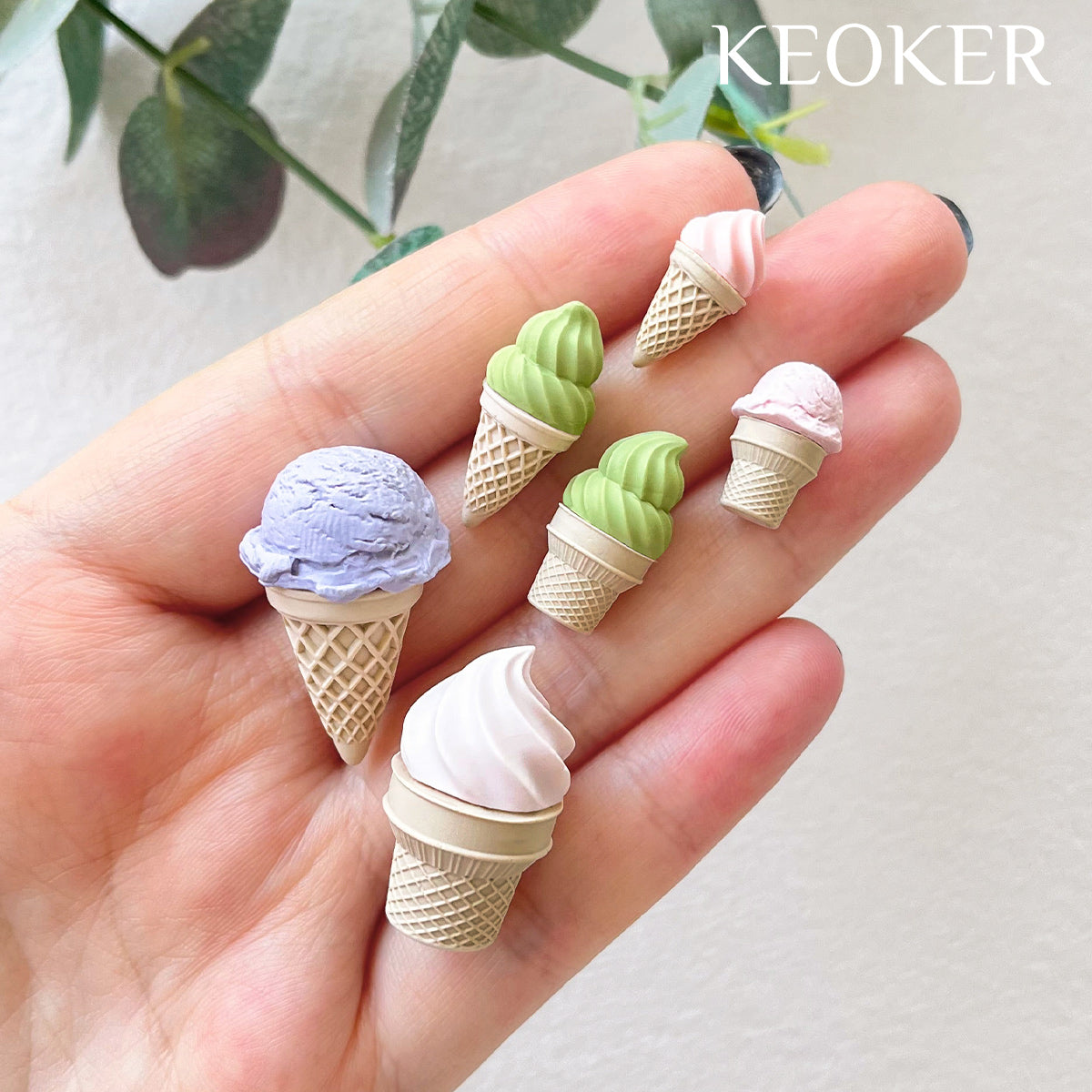 KEOKER Ice Cream Polymer Clay Molds