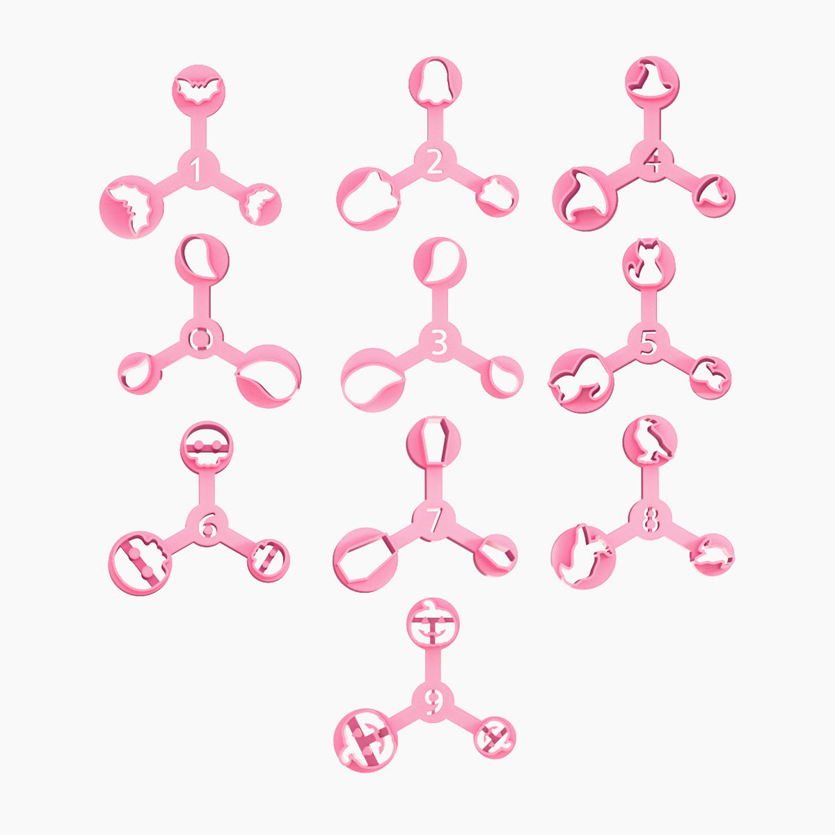 Keoker Mini Halloween Polymer Clay Cutters