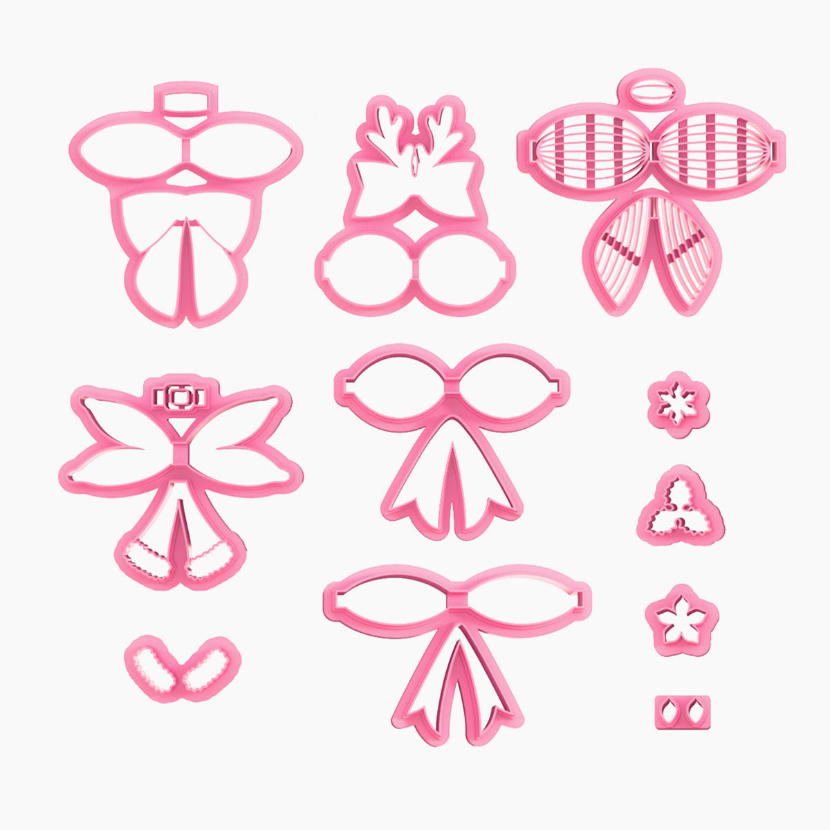 KEOKER Christmas Bow Clay Cutters