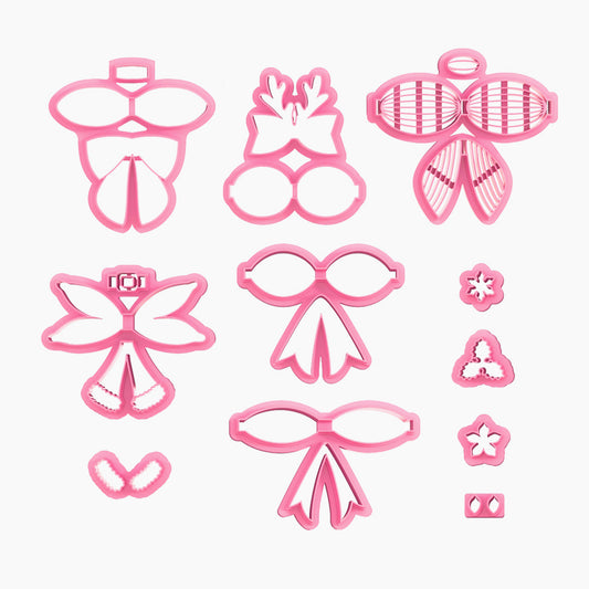 KEOKER Christmas Bow Clay Cutters