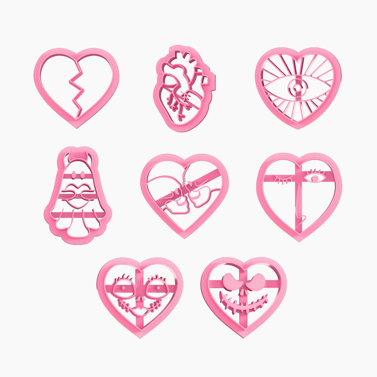 KEOKER Horror-Themed Valentines Day Clay Cutters