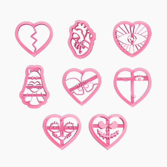 KEOKER Horror-Themed Valentines Day Clay Cutters