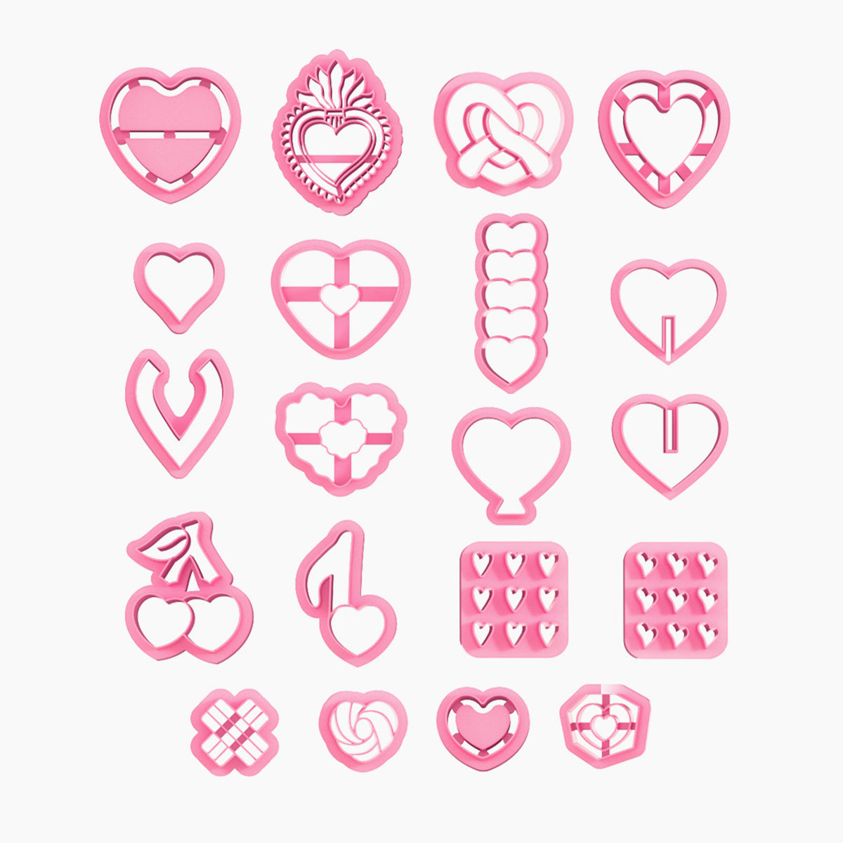 KEOKER Valentines Day Clay Cutters