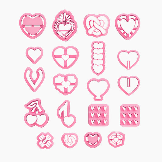 KEOKER Valentines Day Clay Cutters