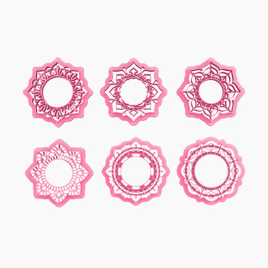 Keoker Mandala Circle Frame Polymer Clay Cutters