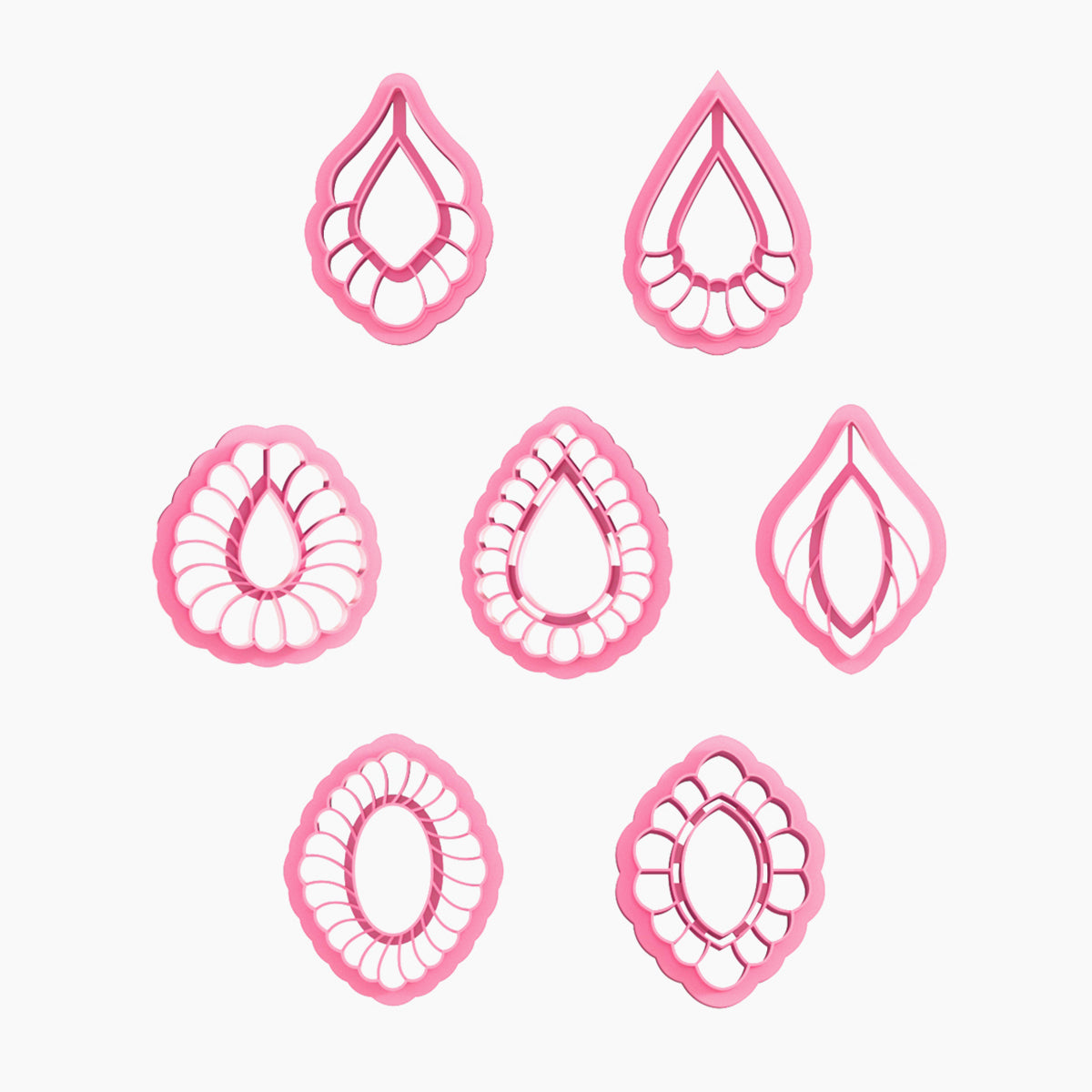 KEOKER Scalloped Drop Polymer Clay Cutters