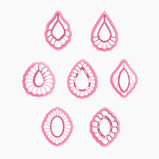 KEOKER Scalloped Drop Polymer Clay Cutters