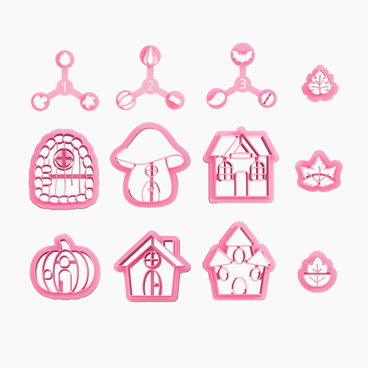 KEOKER Fall House Polymer Clay Cutters