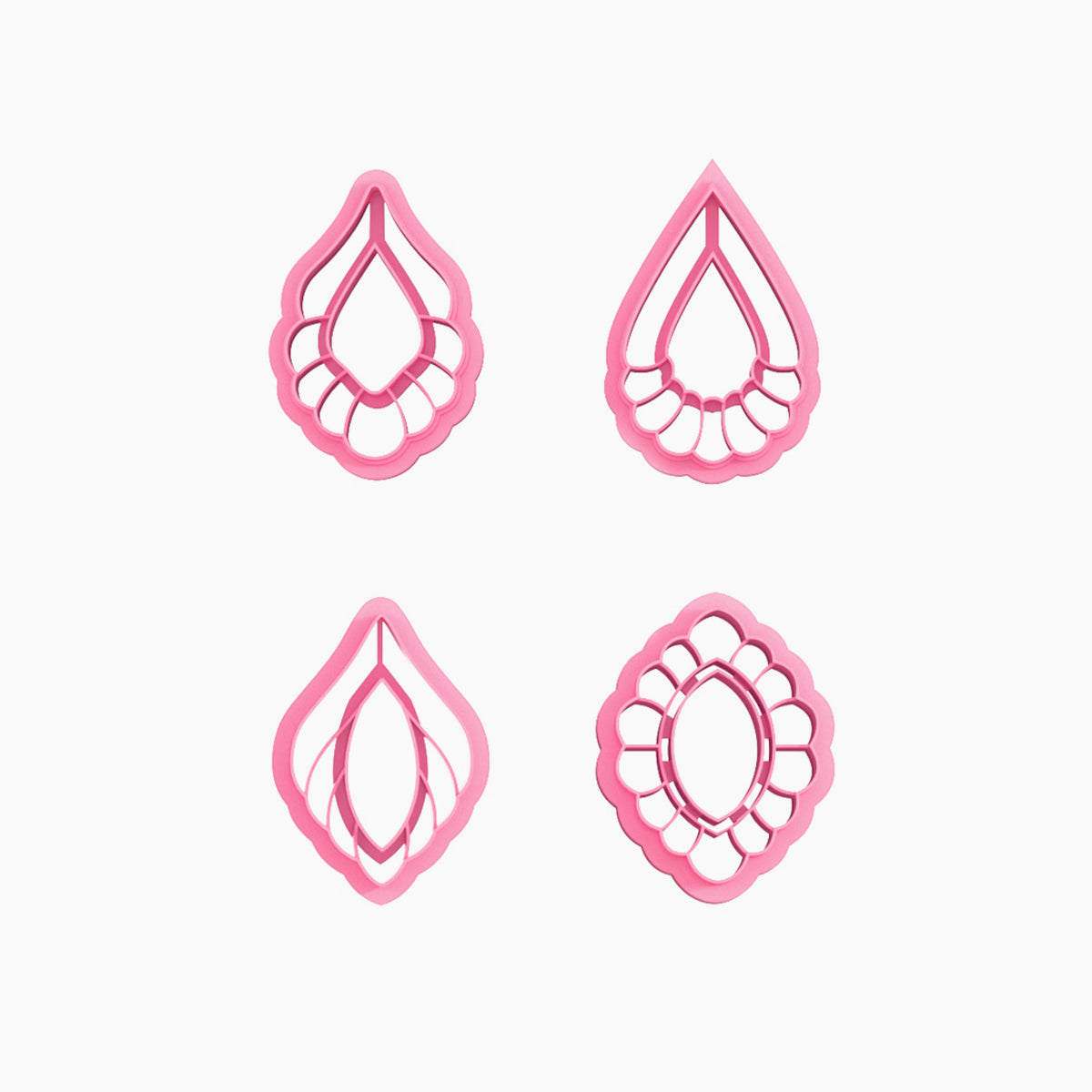 KEOKER Scalloped Drop Polymer Clay Cutters