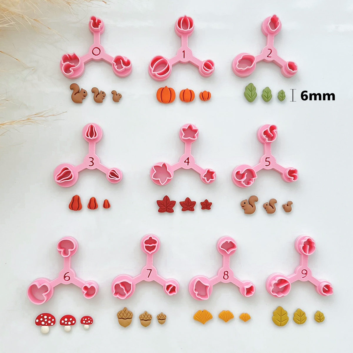 KEOKER Fall Mini Polymer Clay Cutters
