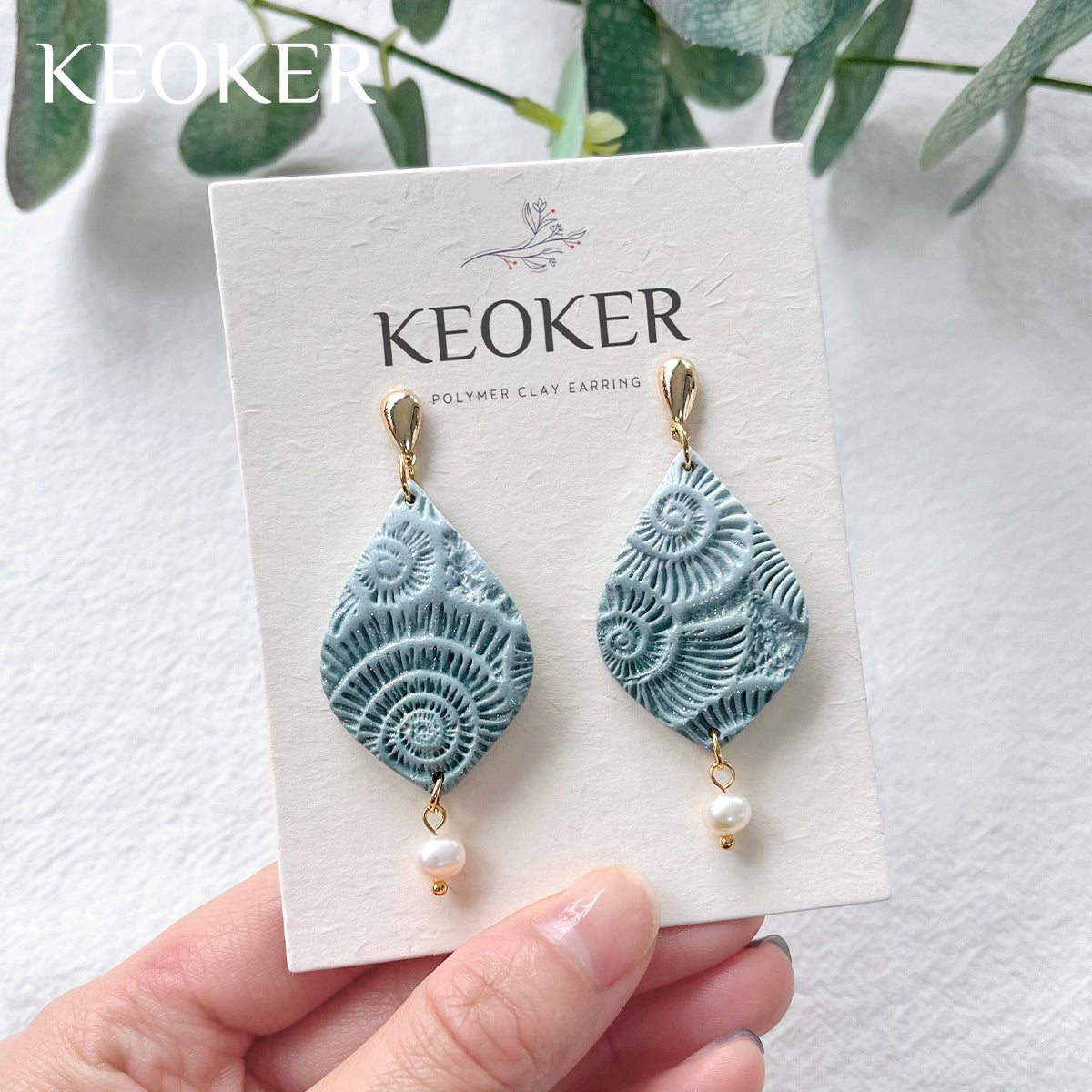 KEOKER Ocean Polymer Clay Earrings