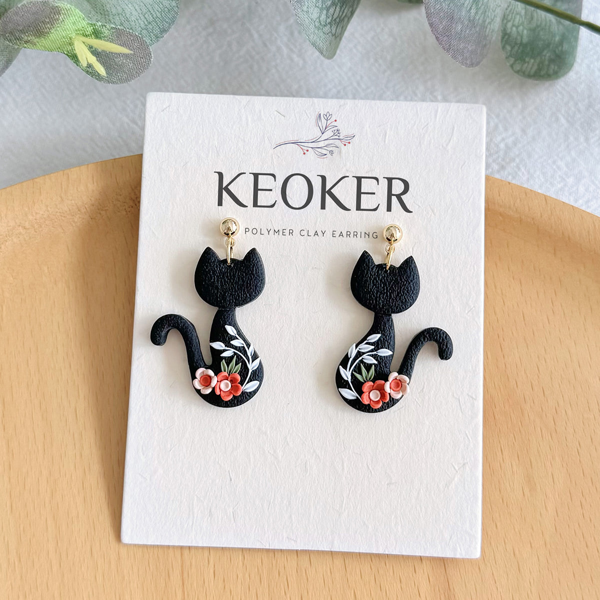 KEOKER Halloween Polymer Clay Earrings - Main Image