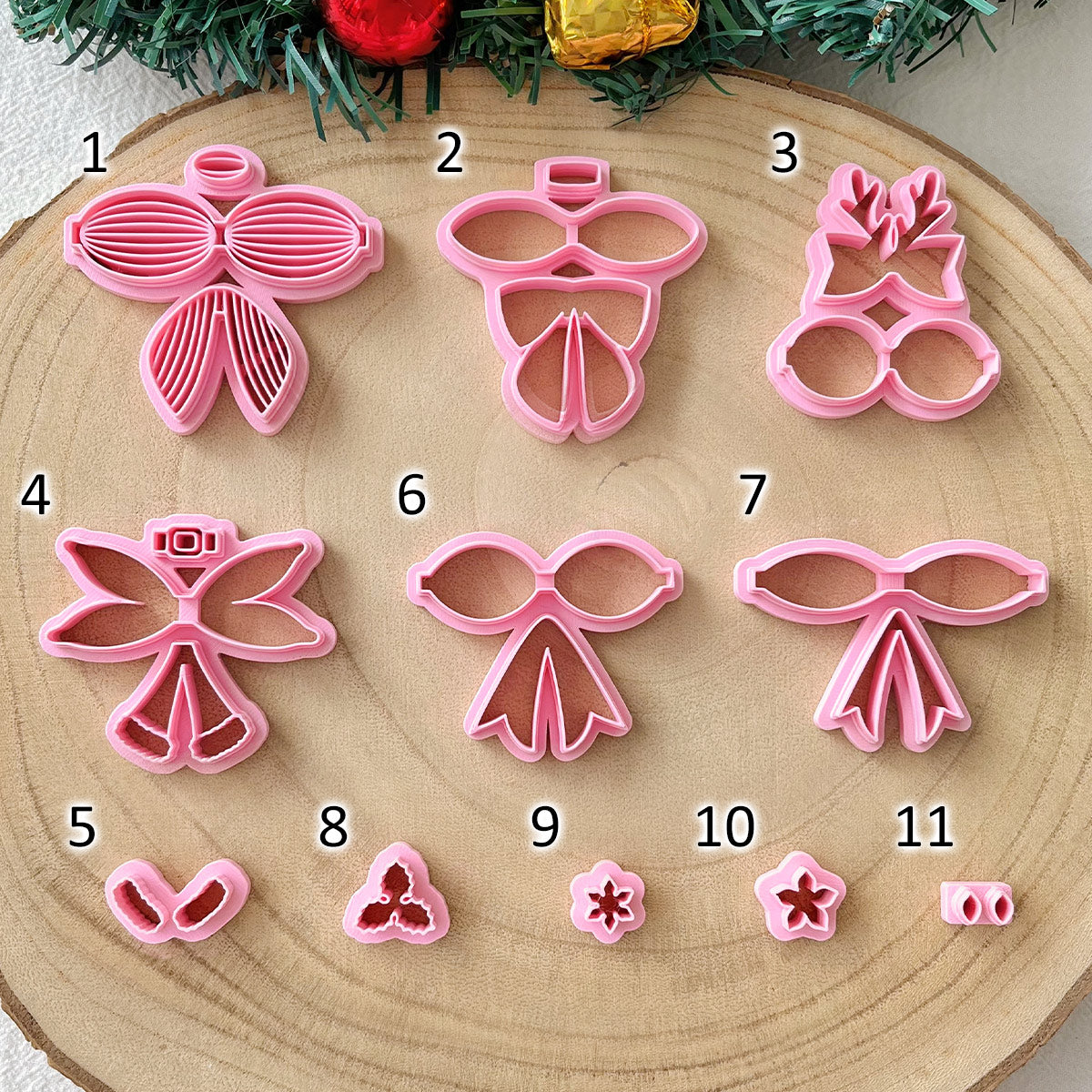 KEOKER Christmas Bow Clay Cutters