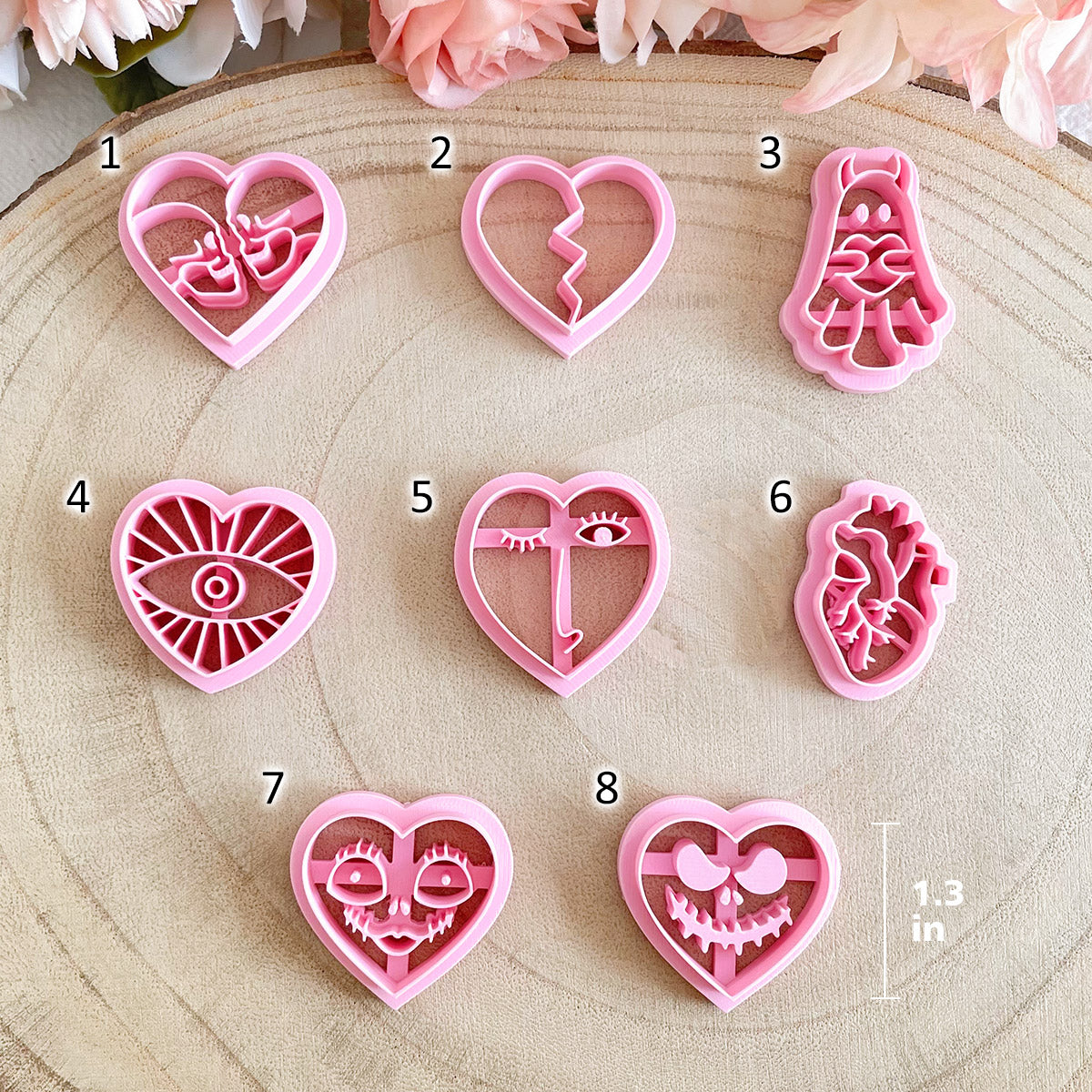 KEOKER Horror-Themed Valentines Day Clay Cutters