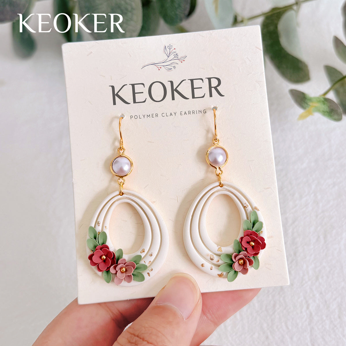 KEOKER 14K Gold Filled Brass Pearl Connector (10PCS)