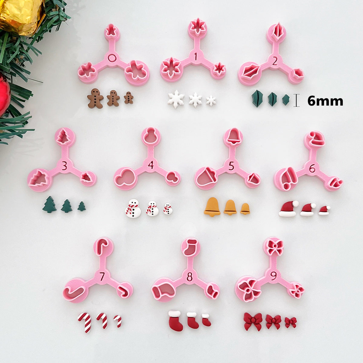 KEOKER Christmas Mini Polymer Clay Cutters