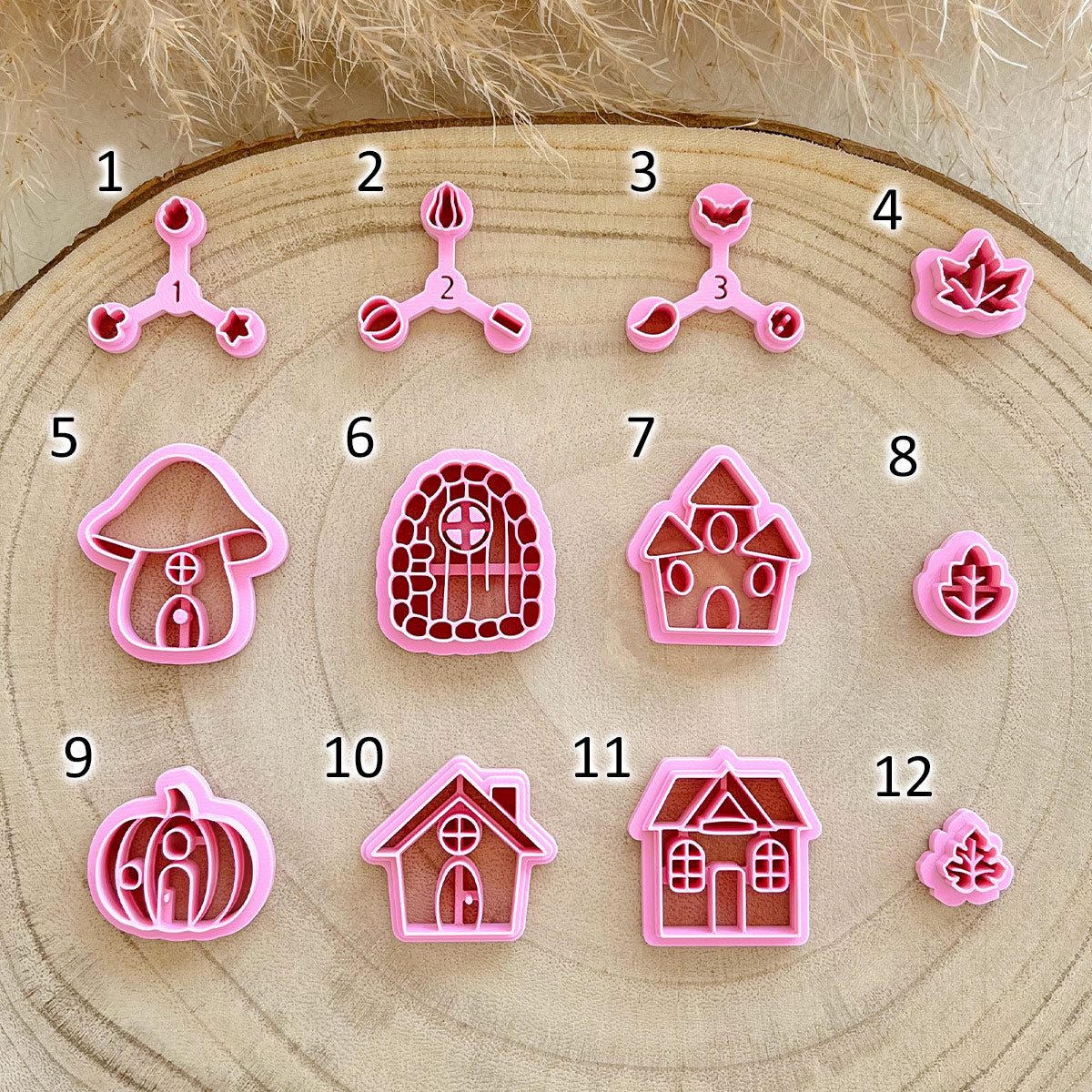 KEOKER Fall House Polymer Clay Cutters