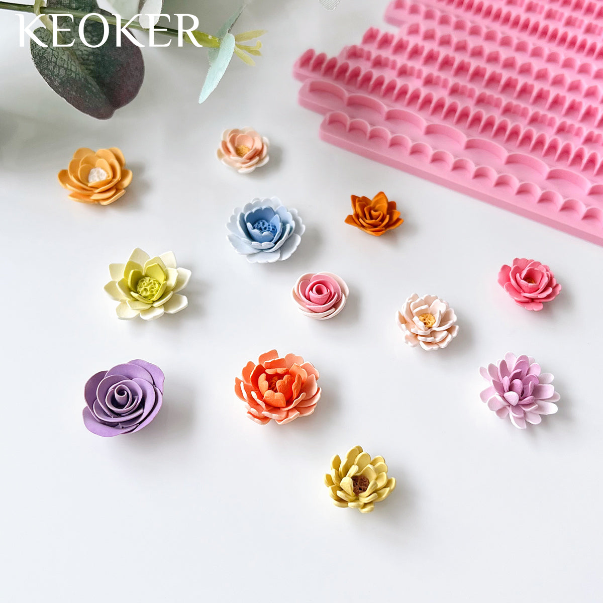 KEOKER Polymer Clay Flower Petal Line Cutter