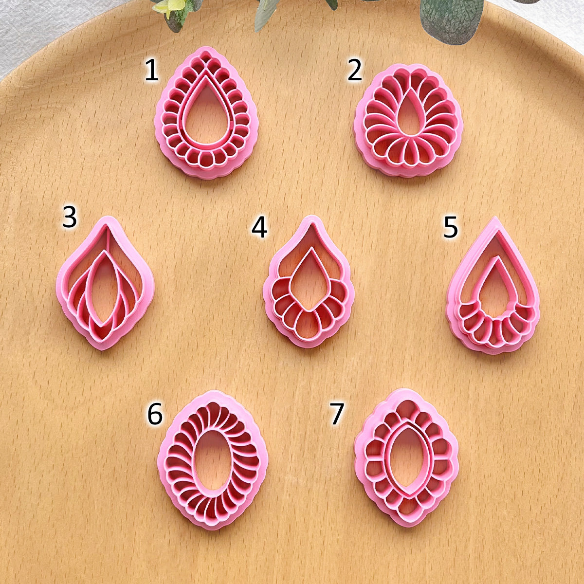 KEOKER Scalloped Drop Polymer Clay Cutters