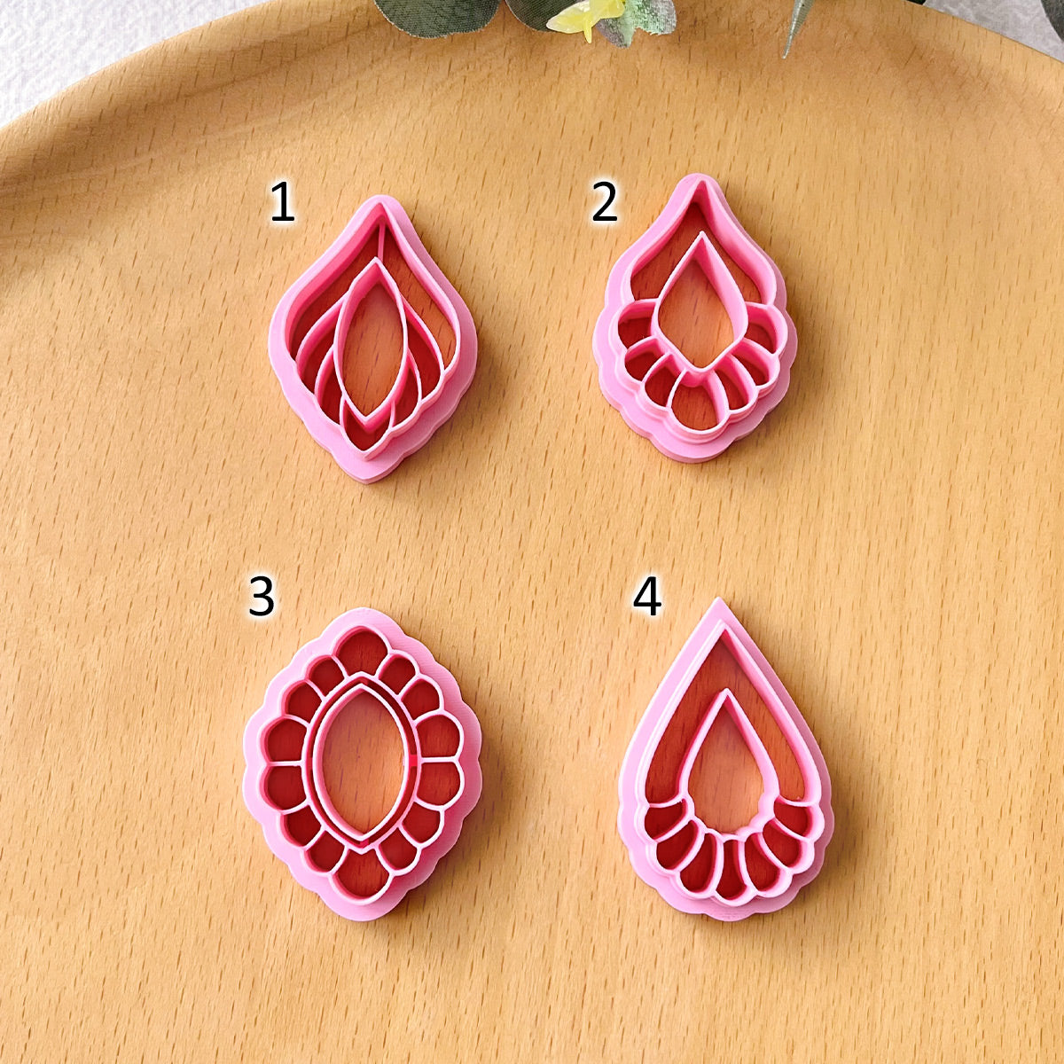 KEOKER Scalloped Drop Polymer Clay Cutters