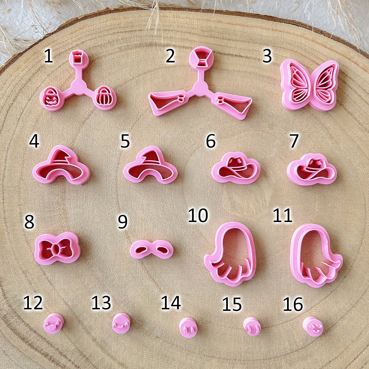KEOKER Cute Ghost Clay Cutters
