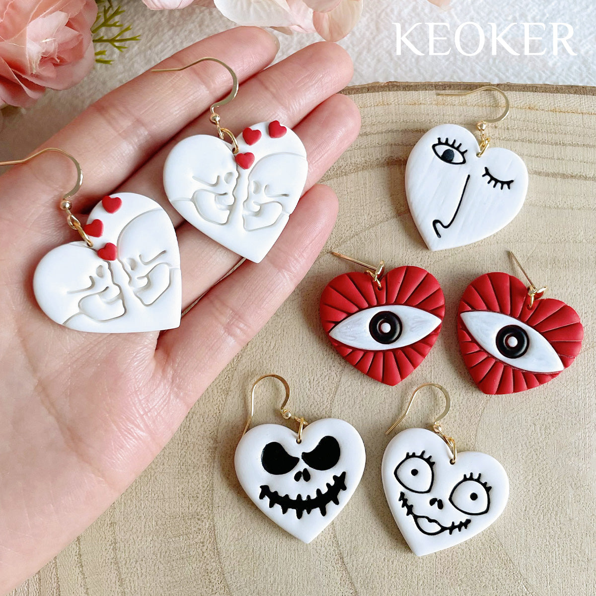 KEOKER Horror-Themed Valentines Day Clay Cutters