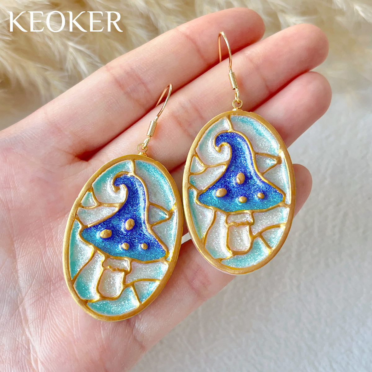 KEOKER Enamel style Fall Polymer Clay Earrings