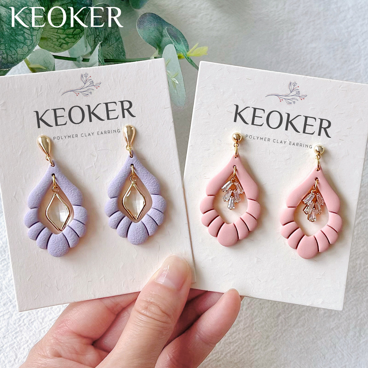 KEOKER Scalloped Drop Polymer Clay Cutters