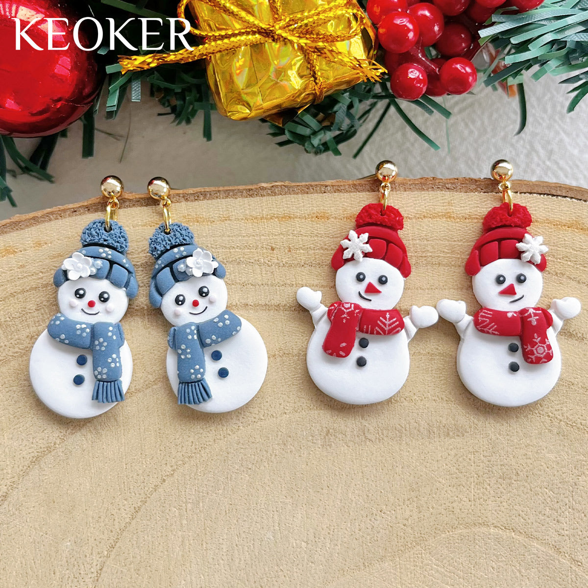 KEOKER Christmas Snowman Polymer Clay Cutters