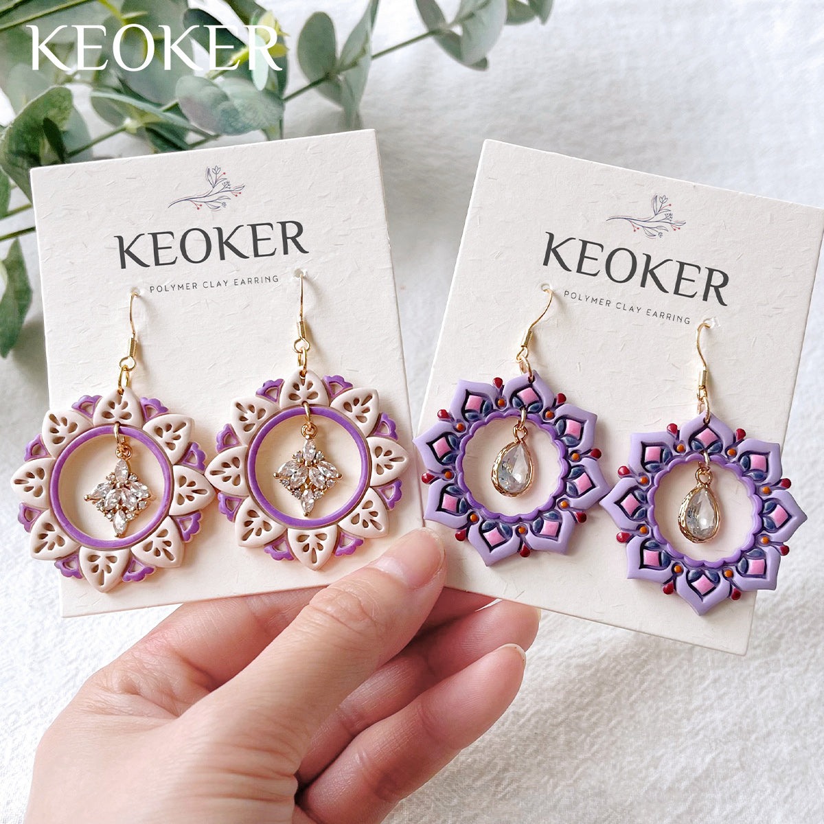 Keoker Mandala Circle Frame Polymer Clay Cutters