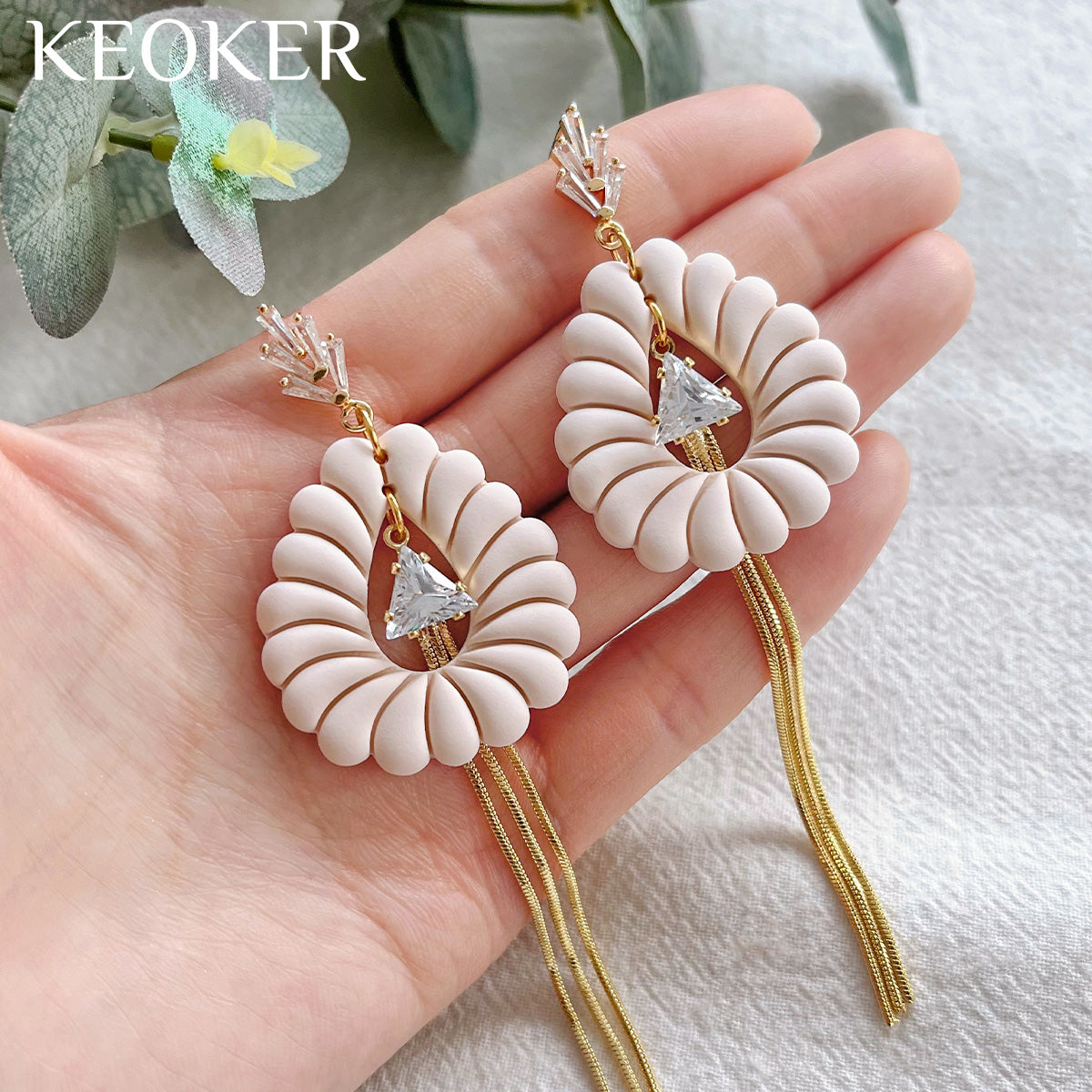 KEOKER Scalloped Drop Polymer Clay Cutters