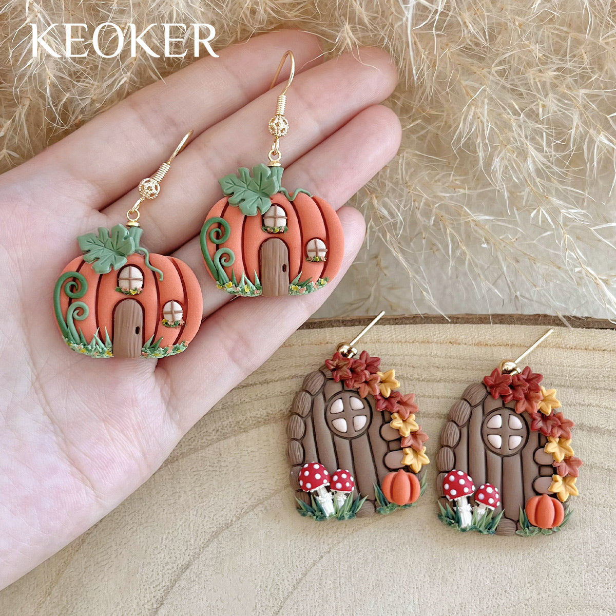 KEOKER Fall House Polymer Clay Cutters