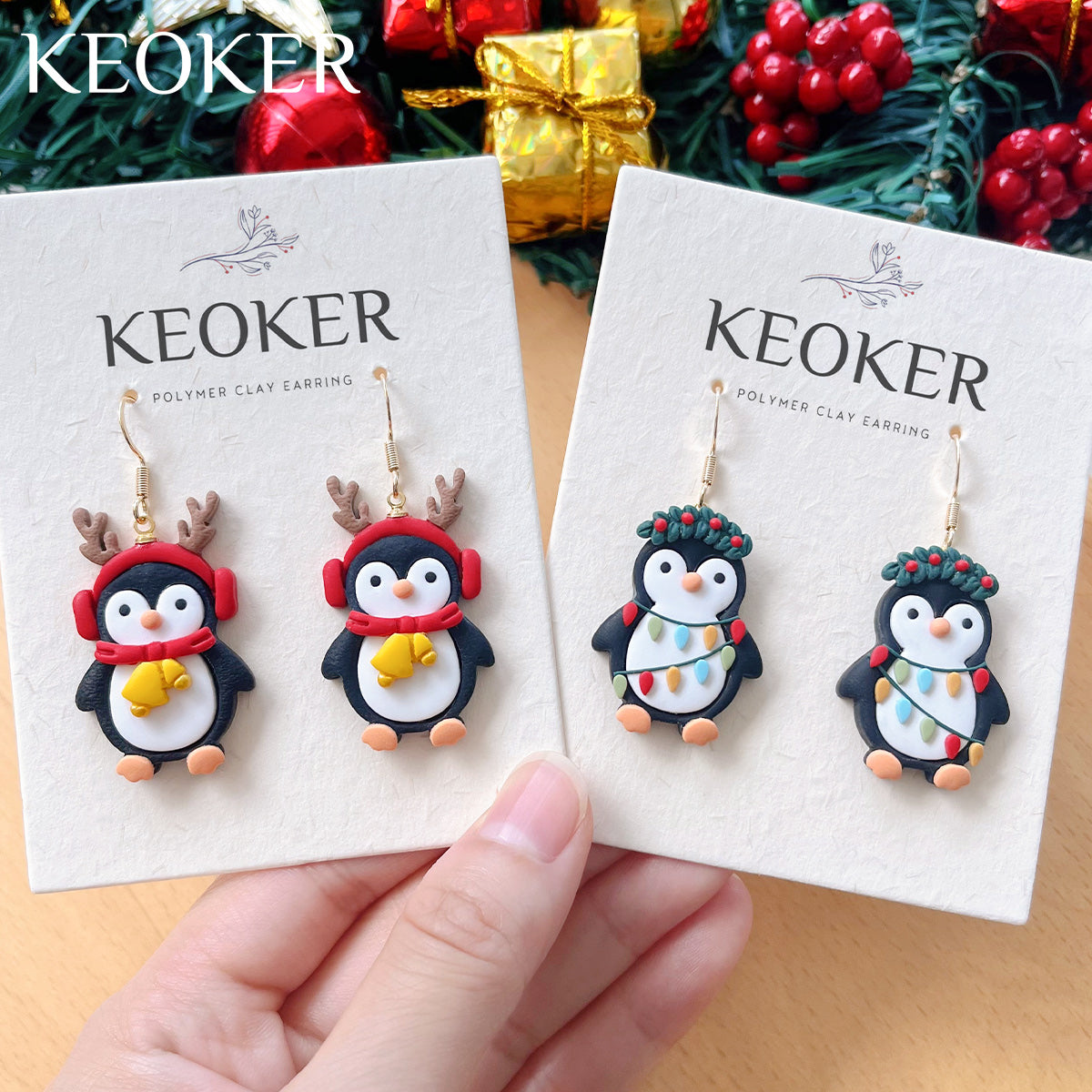 KEOKER Christmas Penguin Polymer Clay Cutters