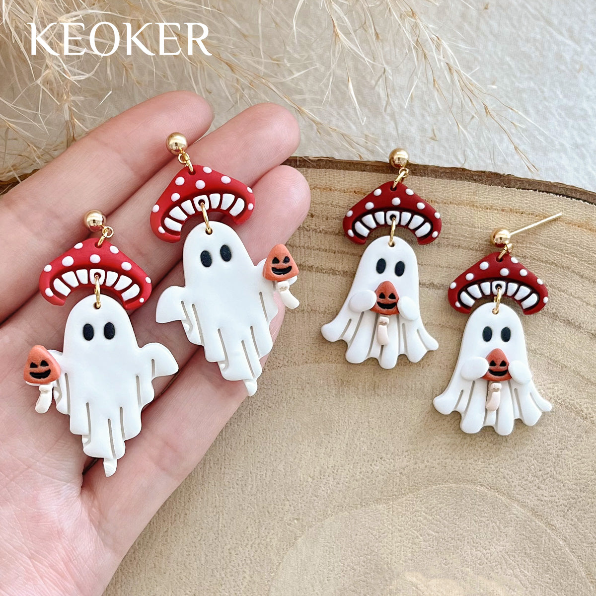 KEOKER Halloween Ghost Polymer Clay Cutters