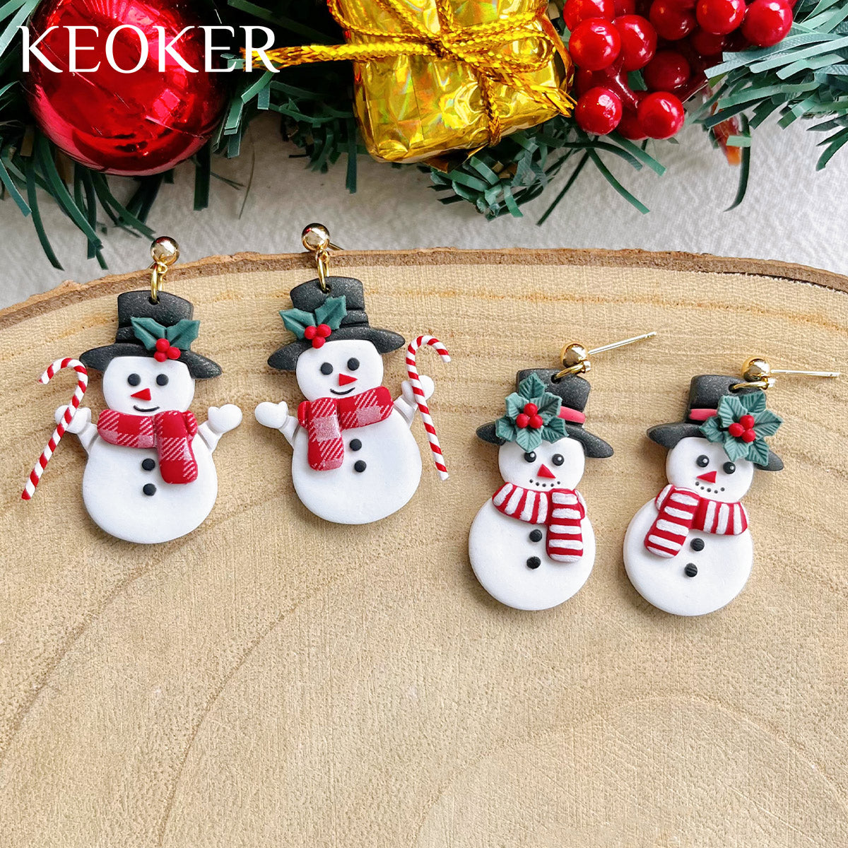 KEOKER Christmas Snowman Polymer Clay Cutters