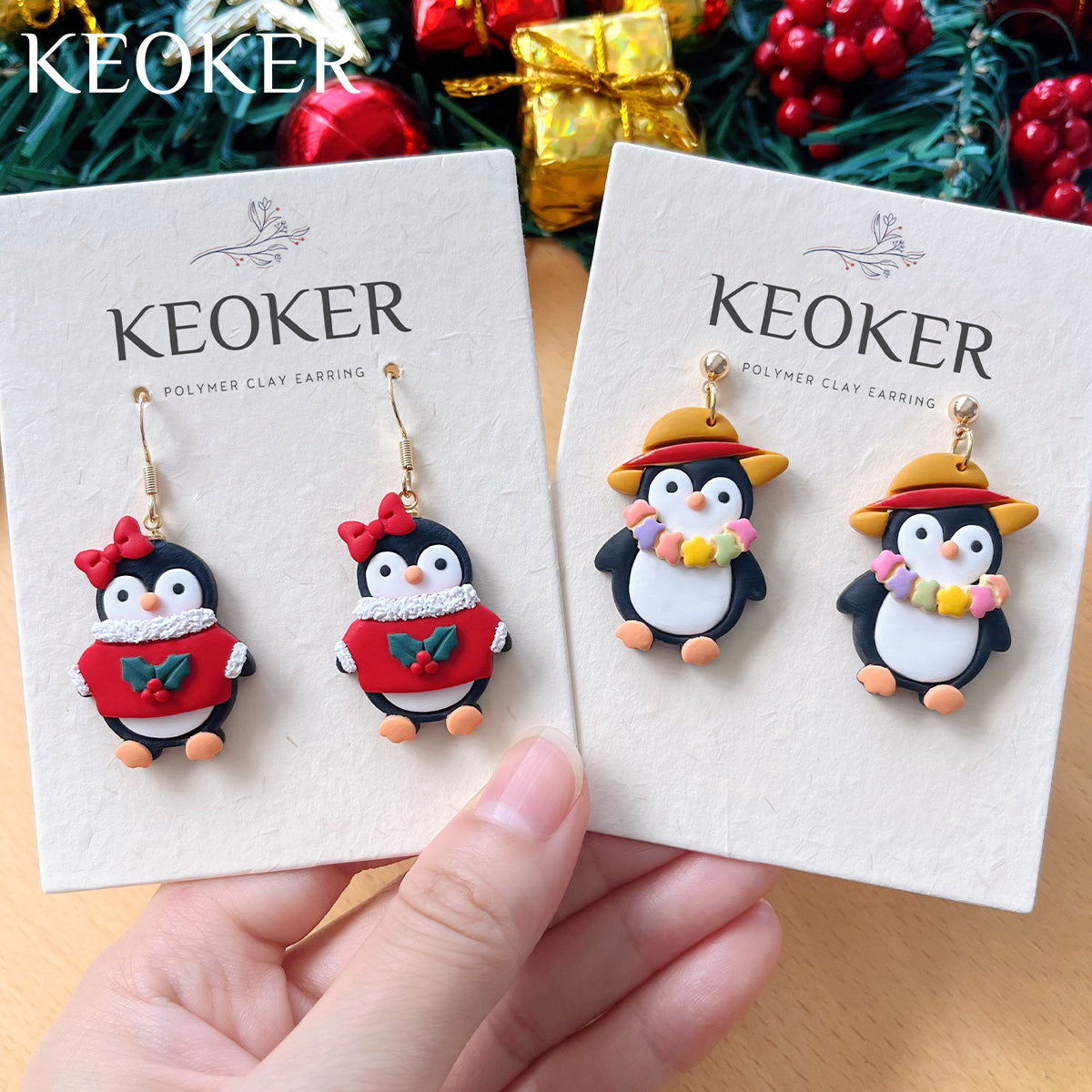 KEOKER Christmas Penguin Polymer Clay Cutters