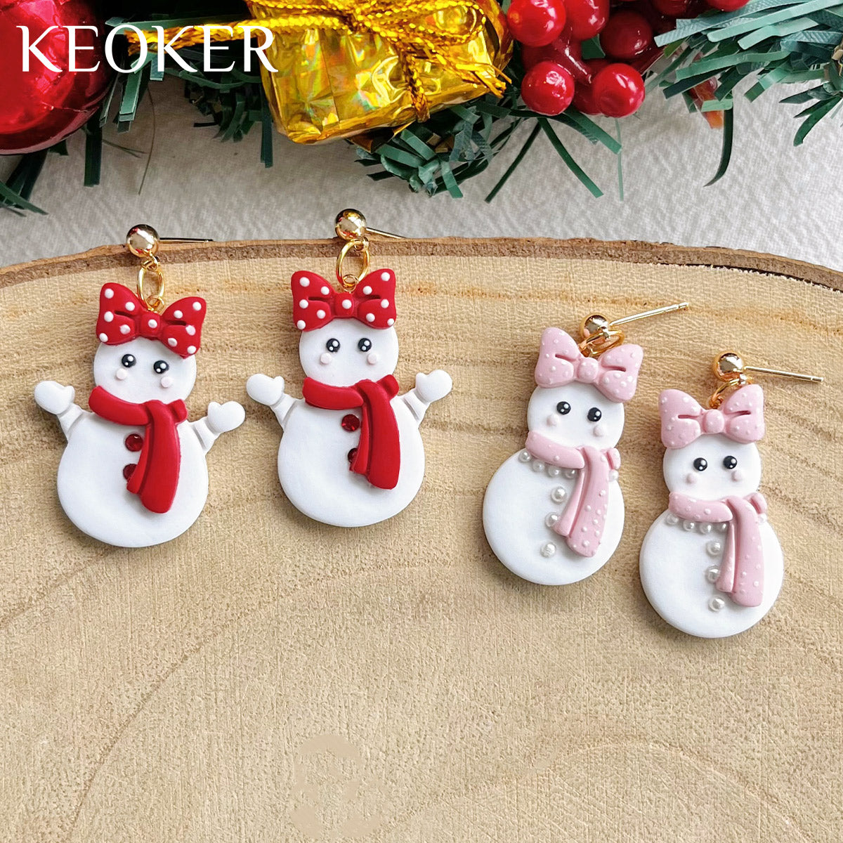 KEOKER Christmas Snowman Polymer Clay Cutters