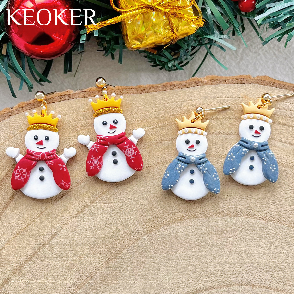 KEOKER Christmas Snowman Polymer Clay Cutters